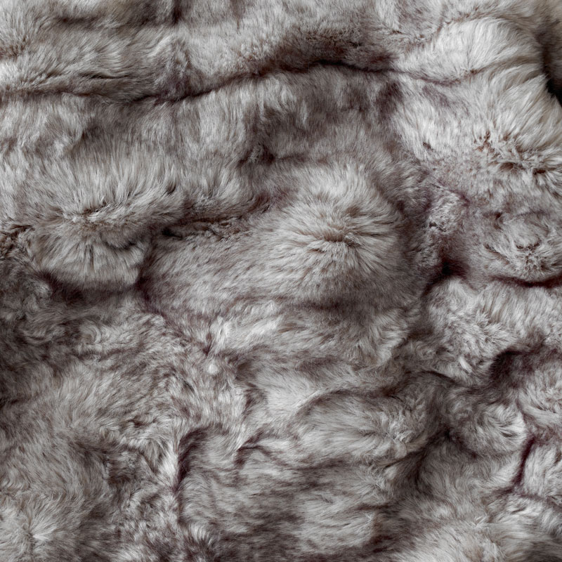 Plaids Cocooning Designer Faux Fur Luxurious Throw Wolf