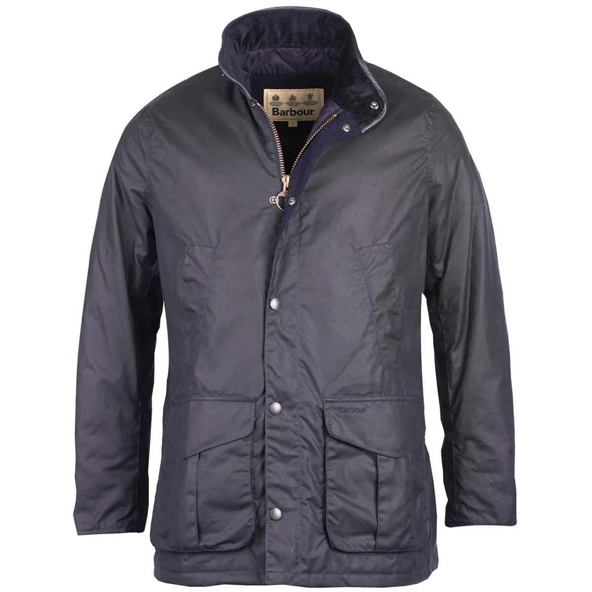 Barbour Hereford Mens Wax Jacket navy