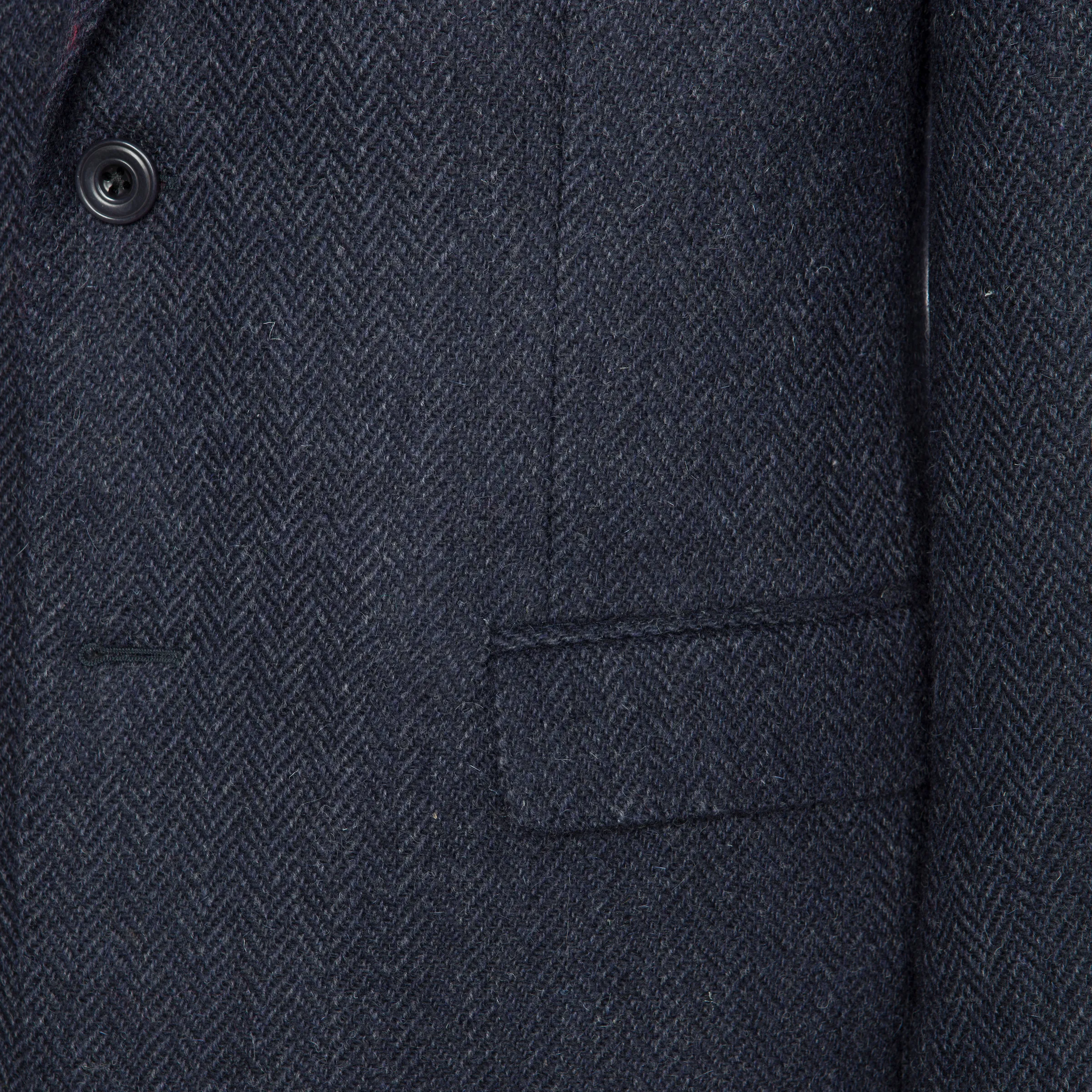  Handwoven Donegal Benbulben Navy Tweed Jacket