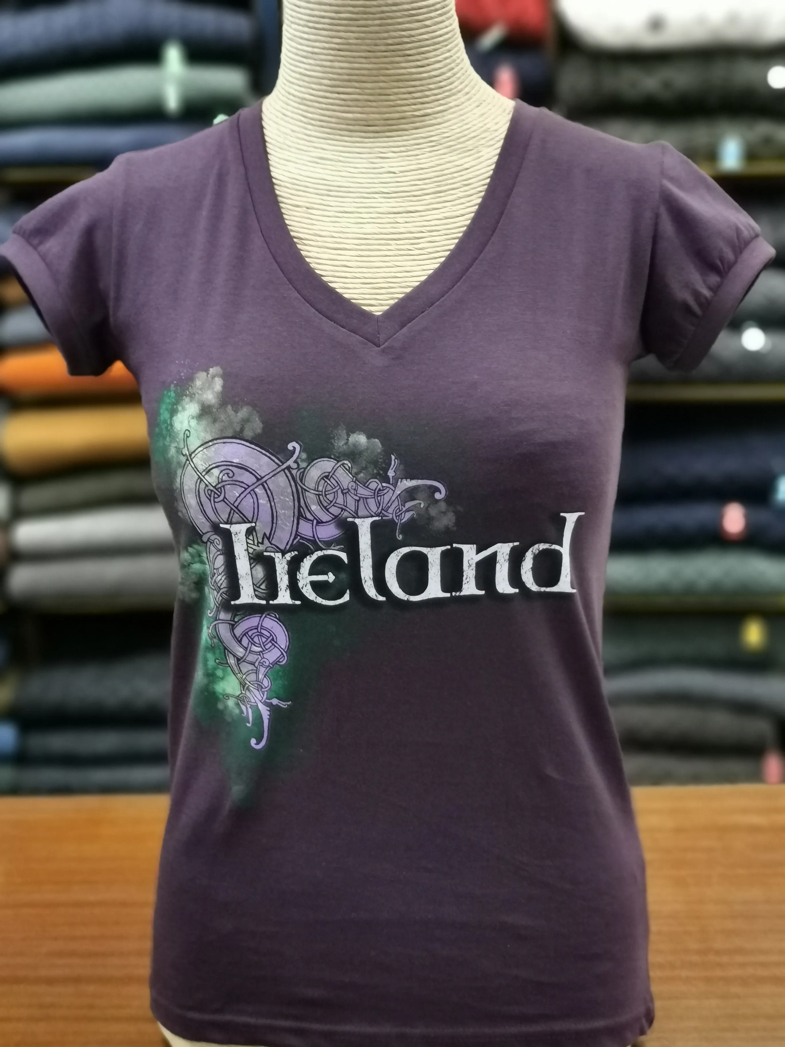 Purple Ireland  ladies T-shirt