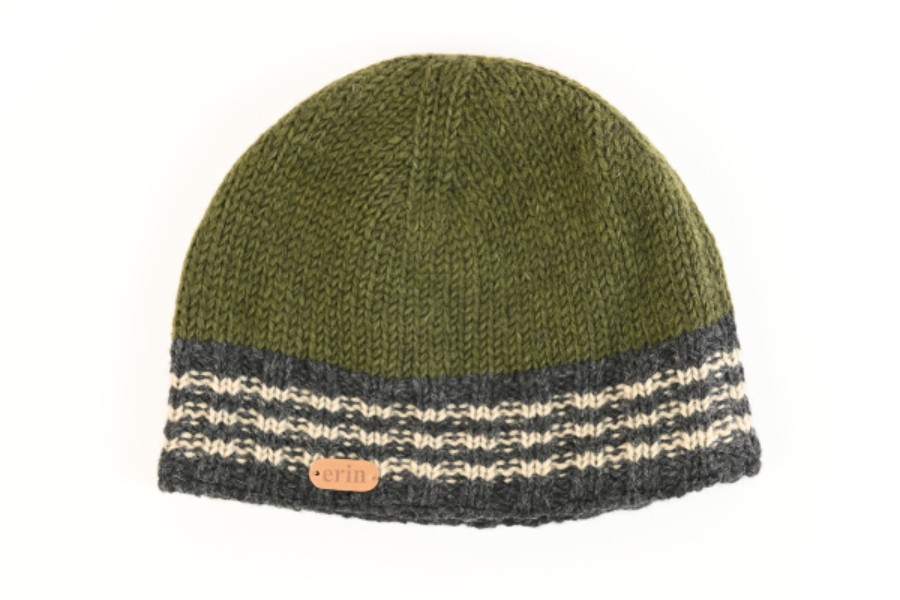 Mens Knitted Pullon Green