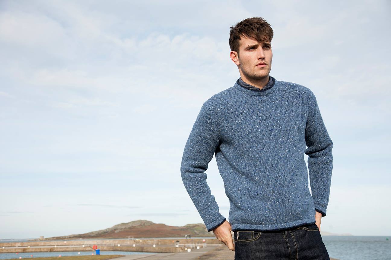 The Roundstone Sweater Ocean Blue